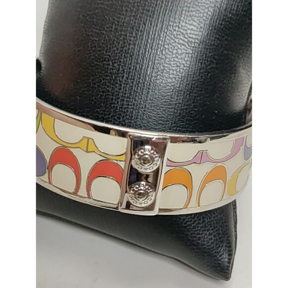 Coach Multicolor Signature C Statement Bangle Bracelet - Picture 2 of 6